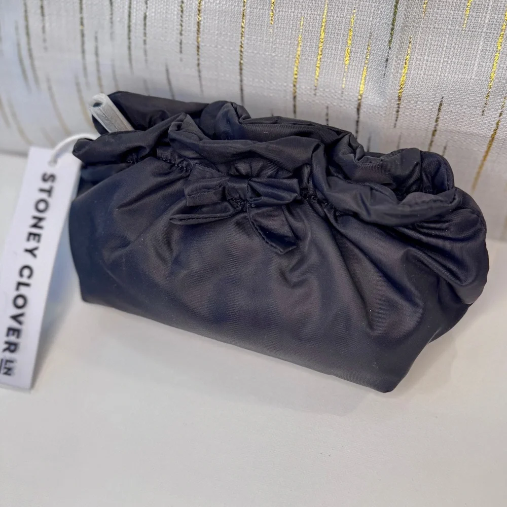Stoney Clover Lane Bow Bag Pouch • Viral Nylon Clutch • NWT - Picture 2 of 11